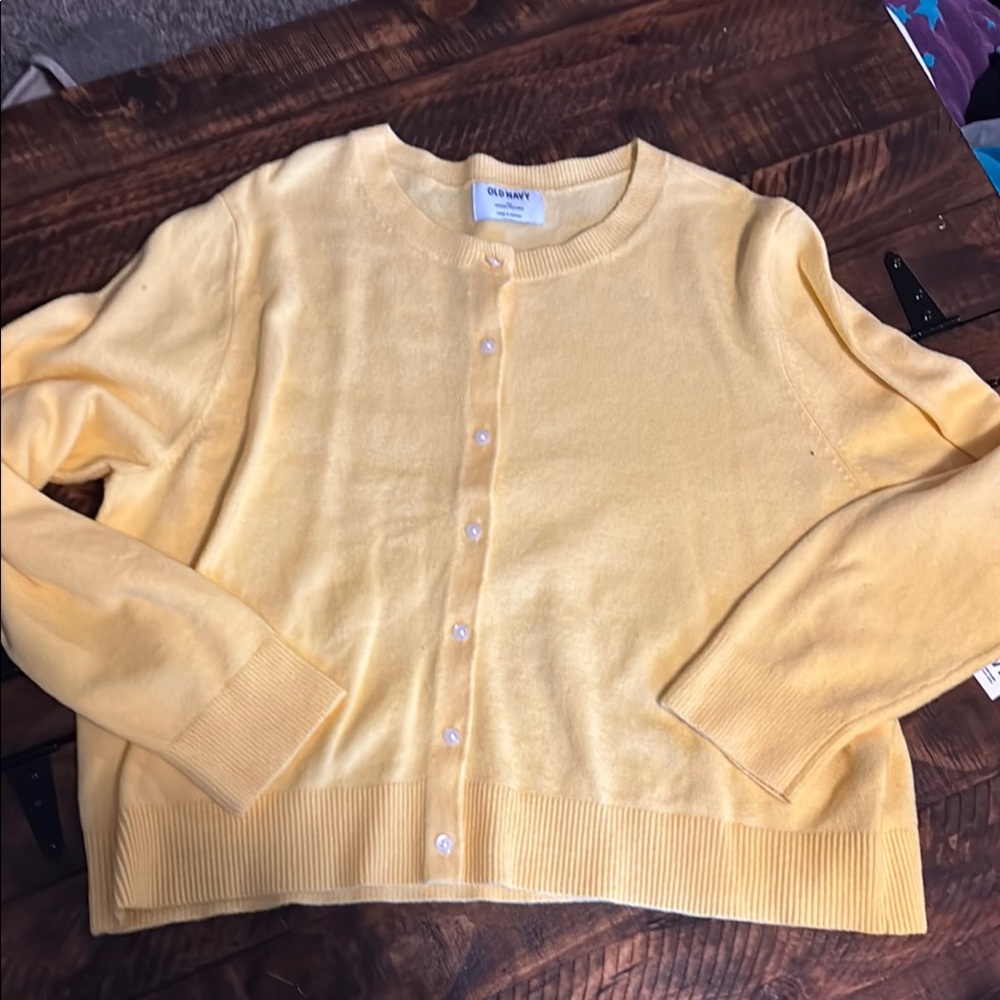 Old Navy Women's Sunny Yellow Cardigan